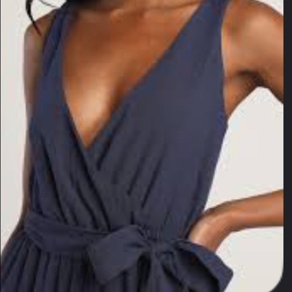 Banana Republic Chiffon Lined Wrapping Surplice Dress - Picture 2 of 13